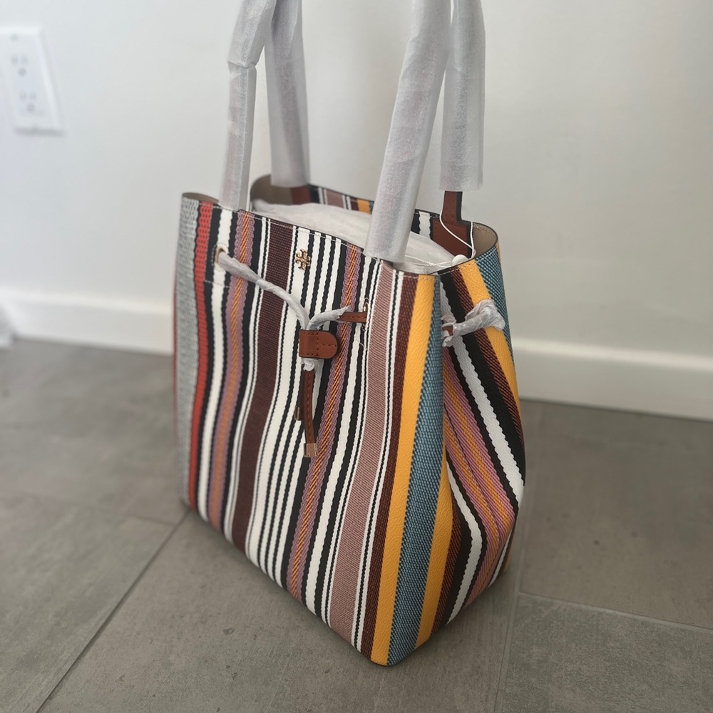 Striped Multicolor Tote Burch Bag